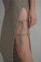 Yolanda Rope Detail Mink Knitwear Skirt - 5