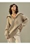 Rika Mink Hair Knitted Zippered Knitwear Sweater - 3