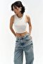 Kellen Ice Blue Ripped Detail Jean Trousers - 6