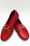 Women's Light Sole Oval Toe Buckle Loafer Daily Soft Comfortable Women's Shoes Ballet Flats. - 7