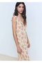 Floral Midi Dress with Ties - 8