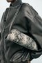 Za * - Ra* Snake Pattern Baguette Bag Abzra1053