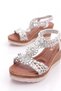 1042 Women's High Heel Sandals with Stone Flower Decoration - 4