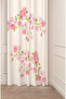 Flowers Leaf Square Geometric Lines Patterned Custom Design Digital Printed (Single Wing) Background Curtain