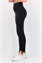 Women Sportswear Fit Brand Logo Outdoor Leggings, Black - 3