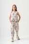 Girl's Sleeveless Linen Suit 2-9 Years - 2