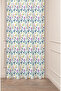 Flowers Leaf Square Geometric Lines Patterned Custom Design Digital Printed (Single Wing) Background Curtain