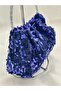 Purple Blue Sequin Portfolio Evening Dress Handbag - 5