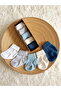 Box of 5 Curved Baby Boy Socks, 0-6 Months Cotton Socks - 3