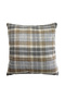 Plaid Linen Fabric Square Throw Pillow Cover - 2