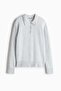 Fine-knit collared jumper