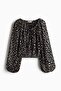Jacquard-weave blouse