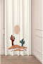 Bohemian Vase Flower Leaf Pattern Special Design Digital Printed (Single Wing) Soft Modern Stylish Background Curtain