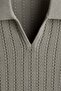 Regular Fit Textured-knit polo shirt - 2