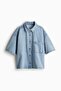 Oversized denim shirt