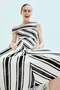 Knitted one-shoulder dress
