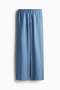 Straight linen-blend trousers