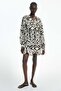 Tie-belt tunic dress