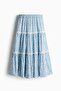 Lace-inset maxi skirt
