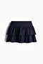 Tiered jersey mini skirt