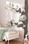 Forest Friends Woodland Panda Family Wall Sticker Set