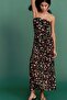 Draped bandeau dress