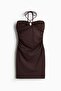 Ruched halterneck dress