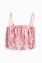 Tie-strap smocked top
