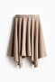 Asymmetric-hem skirt