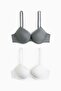 2-pack microfibre push-up bras - 4