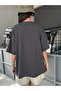 Smoked Oversize T-shirt Stay Strong Printed - 2