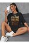 تي شيرت مطبوع كبير الحجم من Everything's Fine كاجوال Boyfirend - 2