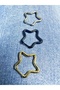 Surgical Steel Star Figured Tarnish Resistant Earrings - 3
