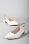 Select 789 genuine leather high heel women's shoe (4.5 cm) white