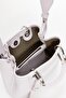 Women's Magnetic Closure Logo Embossed Pink Shoulder Bag with Detachable Shoulder Strap Ew 000382   Af1203 - 5
