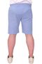شورت رجالي مقاس XL مقاس كبير وافل عادي 23498 أزرق - 2