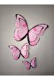 Pink Butterfly 3D Party Set Supplies - 7