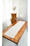Bohemian Runner |   Brown Striped Linen Runner 40 X 110cm - 3