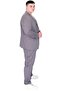 Fashion XL Large Size Men's Suit Zara Tintin Basic 24020 Dark Gray - 2
