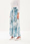 Premium Patterned Wide Leg High Waist Palazzo Pantalon - 5