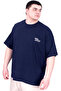 Mode XL Large Size Men's T-Shirt Crew Neck Faith U25030 Navy Blue