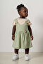 Baby Kids Green-Tan Cotton 2-Piece Set First Ben Trend Fashion Bottom Top Set - 4