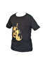 Leon T-Shirt with Boxing Gloves Black Gold Byl-1102Bk - 4