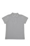 Polo Neck Short Sleeve Gray School T-Shirt - 2