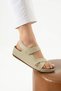 Liza Single Strap Anatomical Women's Mother Sandals Slippers - Velcro Daily Walking Sandals - 3