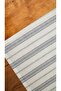 Bohemian Runner |   Gray Striped Linen Runner 40 X 110 cm - 4