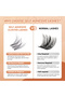 رموش Fishtail Segments ذاتية اللصق Mix10-13mm بسماكة 0.07mm، بدون غراء، قابلة للإزالة - 6