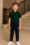 Polo Neck Short Sleeve Khaki School T-Shirt