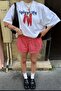 White 100% Cotton Printed Women's T-Shirt Mg2452 - 4