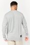 Men Crew Neck Graphic Print Long Sleeves Sweatshirt, Grey - 3